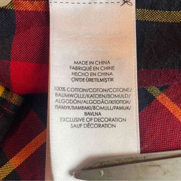 Ralph Lauren classic fit men’s red/black/yellow plaid size medium - Picture 6 of 6